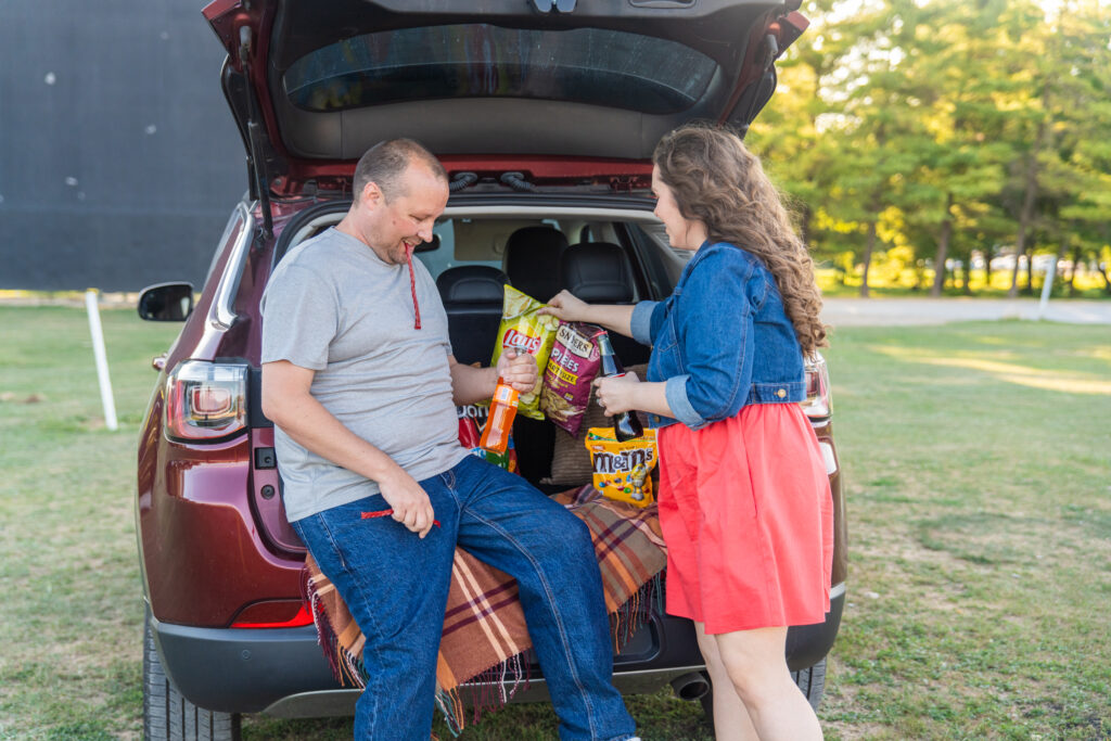 car date at the South drive-In Theatre